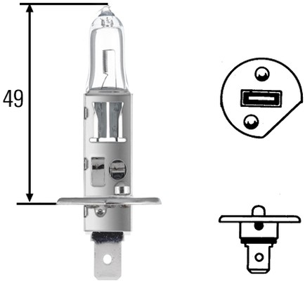 lemputė - 8GH 002 089-153 HELLA