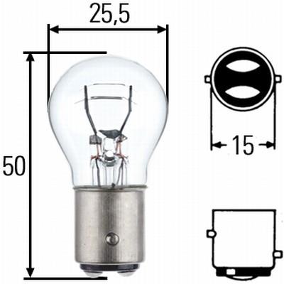 Bulb, indicator - 8GD 002 078-123 HELLA