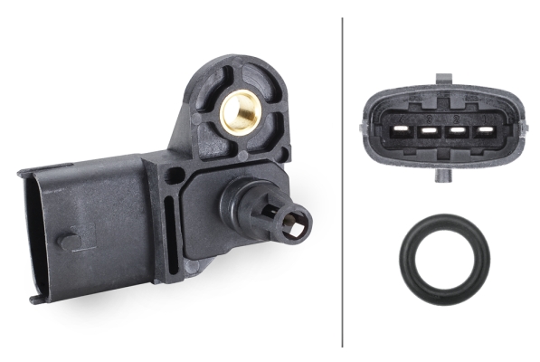 Sensor, boost pressure - 6PP 009 400-291 HELLA