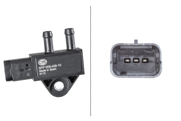 Sensor, Abgasdruck - 6PP 009 409-101 HELLA