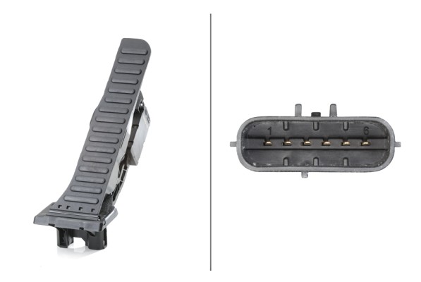 Sensore, Posizionamento pedale acceleratore - 6PV 008 689-701 HELLA