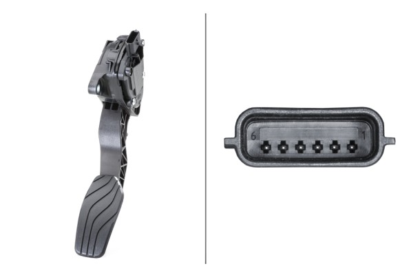 Sensor, accelerator pedal position - 6PV 009 978-791 HELLA