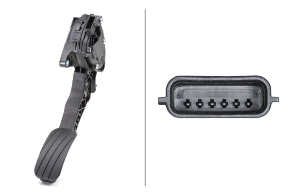Sensor, accelerator pedal position - 6PV 009 978-781 HELLA