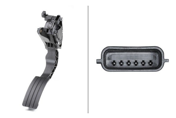 Sensor, accelerator pedal position - 6PV 009 978-711 HELLA