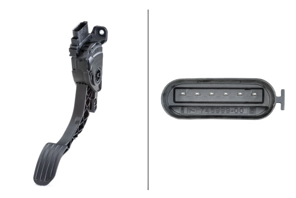 Sensore, Posizionamento pedale acceleratore - 6PV 010 834-801 HELLA