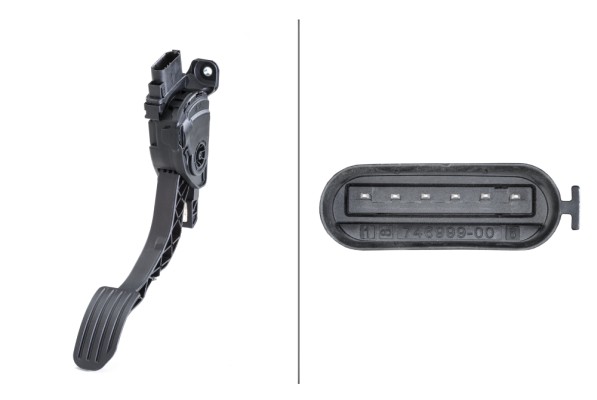 Sensor, accelerator pedal position - 6PV 010 834-811 HELLA