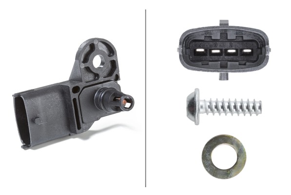 Sensore, Pressione alimentazione - 6PP 009 400-311 HELLA