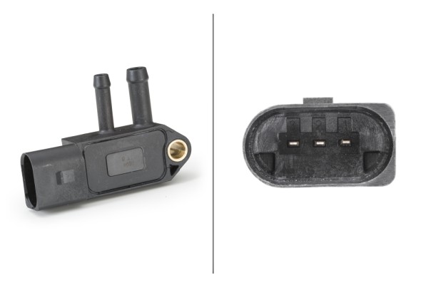 Sensore, Pressione gas scarico - 6PP 009 409-241 HELLA