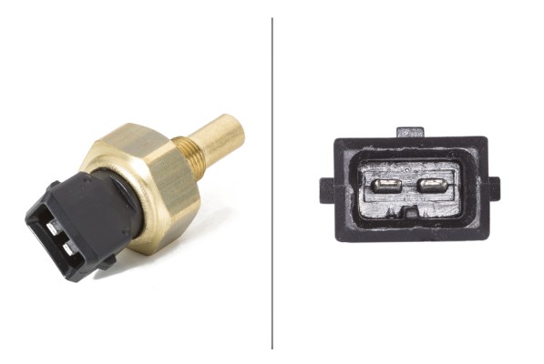 Sensore, Temperatura refrigerante - 6PT 009 107-451 HELLA