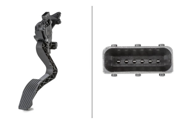 Sensore, Posizionamento pedale acceleratore - 6PV 010 175-741 HELLA