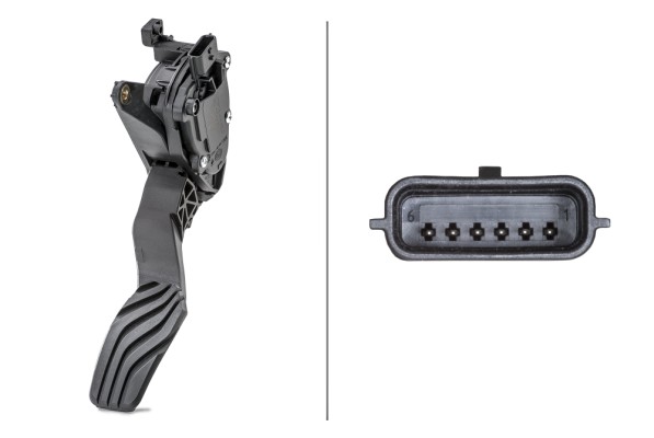 Sensor, accelerator pedal position - 6PV 012 902-701 HELLA