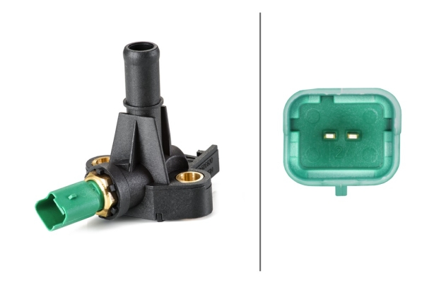 Sensore, Temperatura refrigerante - 6PT 009 309-431 HELLA