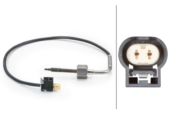 Sensor, exhaust gas temperature - 6PT 014 494-011 HELLA