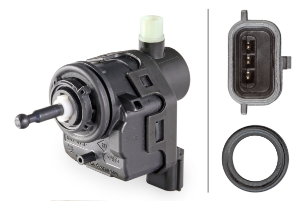 Control, headlight range adjustment - 6NM 007 878-561 HELLA