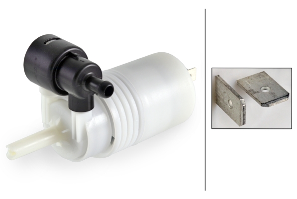 Waschwasserpumpe, Scheibenreinigung - 8TW 005 206-011 HELLA