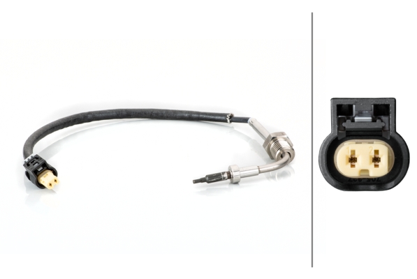 Sensor, exhaust gas temperature - 6PT 014 495-021 HELLA