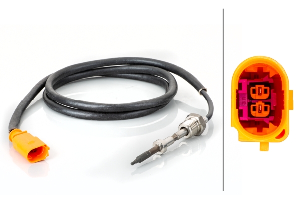 Sensor, exhaust gas temperature - 6PT 014 494-771 HELLA
