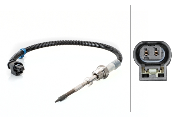 Sensor, exhaust gas temperature - 6PT 014 494-501 HELLA