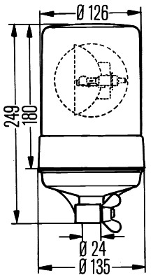 Rotating Beacon - 2RL 004 957-111 HELLA