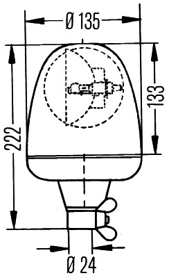 Rotating Beacon - 2RL 006 846-011 HELLA