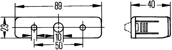 Licence Plate Light - 2KA 006 896-001 HELLA