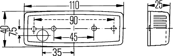 Side Marker Light - 2PS 006 717-031 HELLA