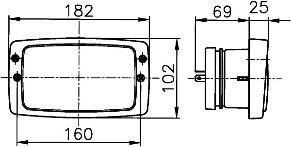 Headlight - 1AB 006 213-001 HELLA