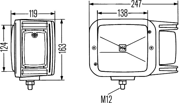Headlight - 1EA 007 108-021 HELLA