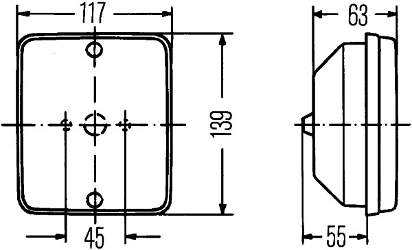 Rear Fog Light - 2NE 003 236-008 HELLA