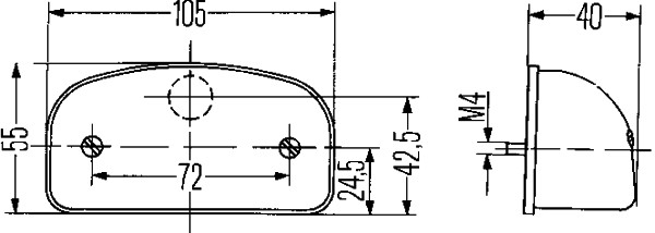 Licence Plate Light - 2KA 001 386-231 HELLA