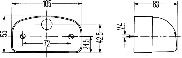 Licence Plate Light - 2KA 001 386-281 HELLA