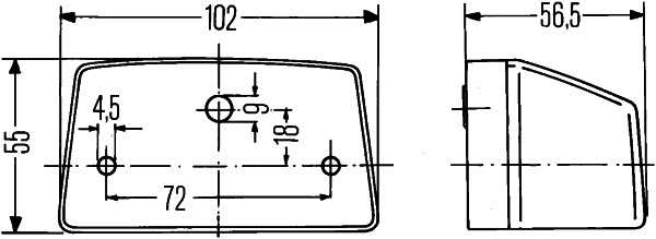 Licence Plate Light - 2KA 003 389-061 HELLA