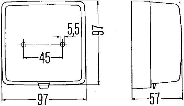Rear Fog Light - 2NE 003 315-011 HELLA