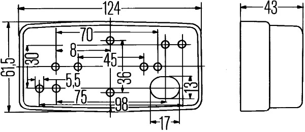 Side Marker Light - 2PS 004 361-007 HELLA
