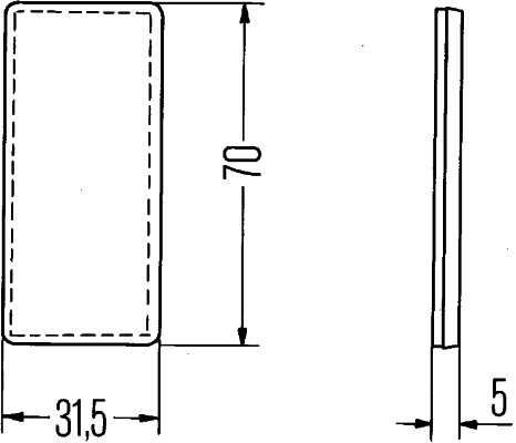 Reflex Reflector - 8RA 004 412-011 HELLA