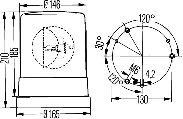 Rotating Beacon - 2RL 004 958-101 HELLA