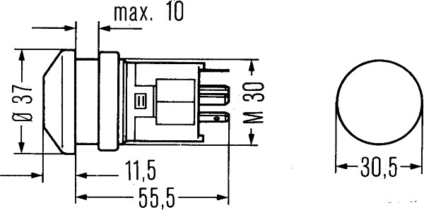 Switch - 6EF 003 916-061 HELLA