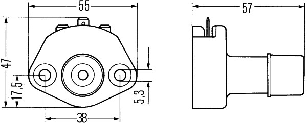 Switch, headlight - 6AJ 001 751-021 HELLA