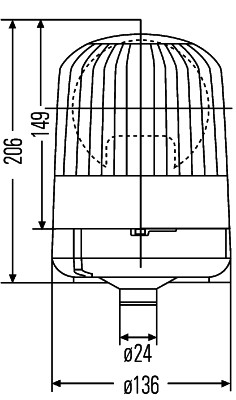 Rotating Beacon - 2RL 007 553-001 HELLA