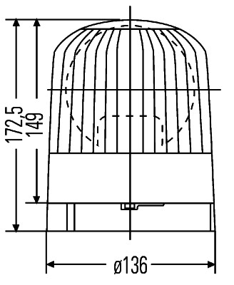 Rotating Beacon - 2RL 007 552-001 HELLA