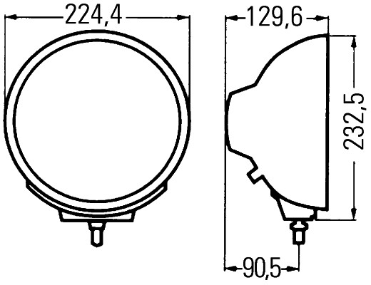 prožektorius - 1F8 007 560-051 HELLA