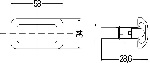 Auxiliary Indicator - 2BM 003 647-021 HELLA