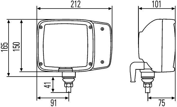 Headlight - 1EA 993 975-057 HELLA