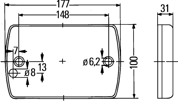 Indicator - 2BA 980 607-201 HELLA