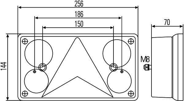 Combination Rearlight - 2VP 340 400-157 HELLA