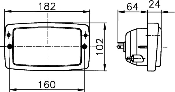Headlight - 1AD 996 018-651 HELLA