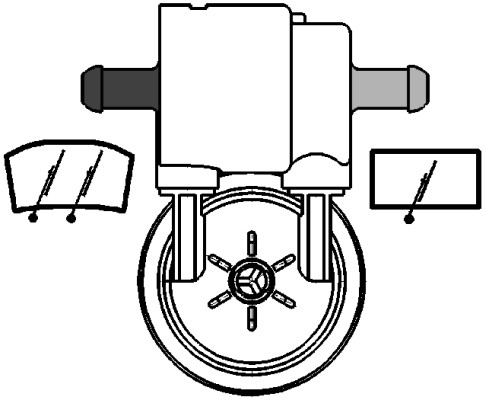 Water Pump, window cleaning - 8TW 005 206-031 HELLA