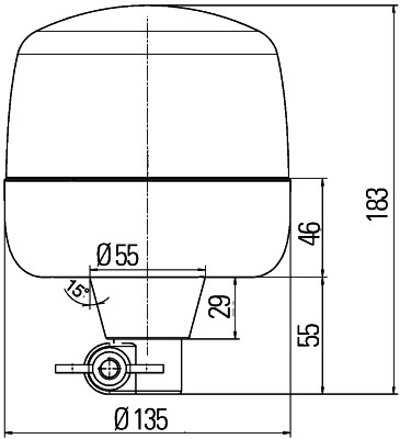 Proiettore rotante - 2RL 010 979-011 HELLA