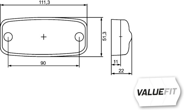 Стояночный огонь - 2PG 357 008-031 HELLA