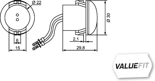 Стояночный огонь - 2PG 357 011-021 HELLA